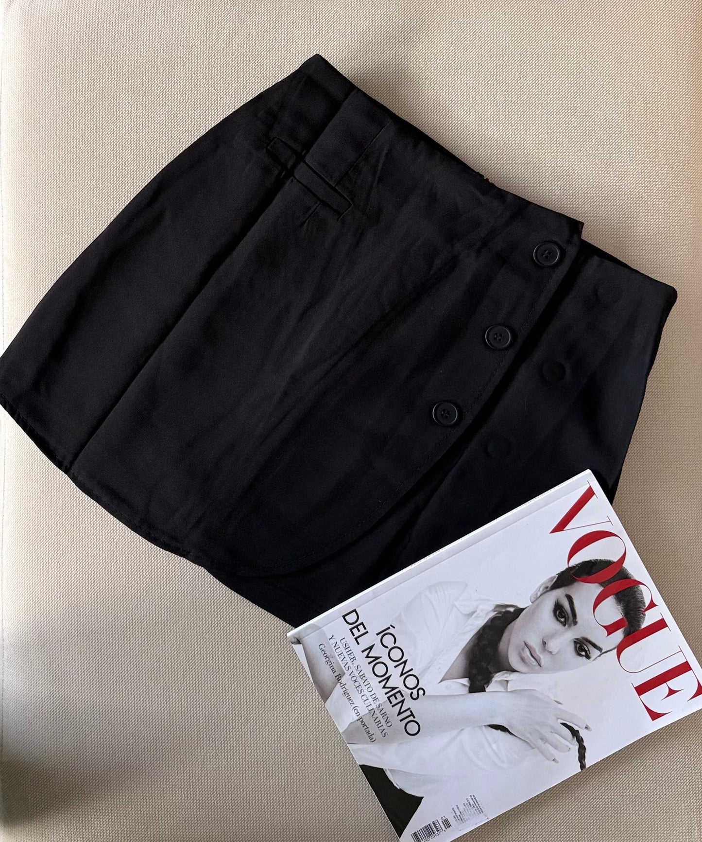 FALDA SHORT BOTONES