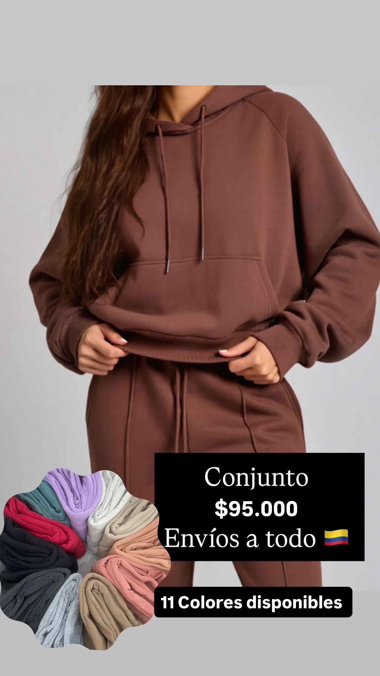 Conjunto Jogger y buzo Perchado