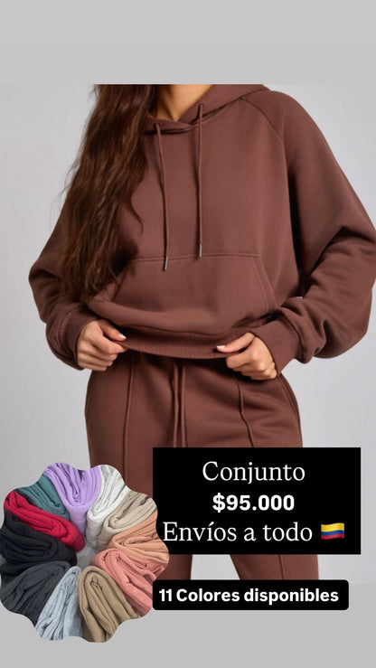 Conjunto Jogger y buzo Perchado