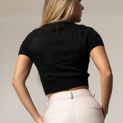 BASICA ROSA TEJIDA